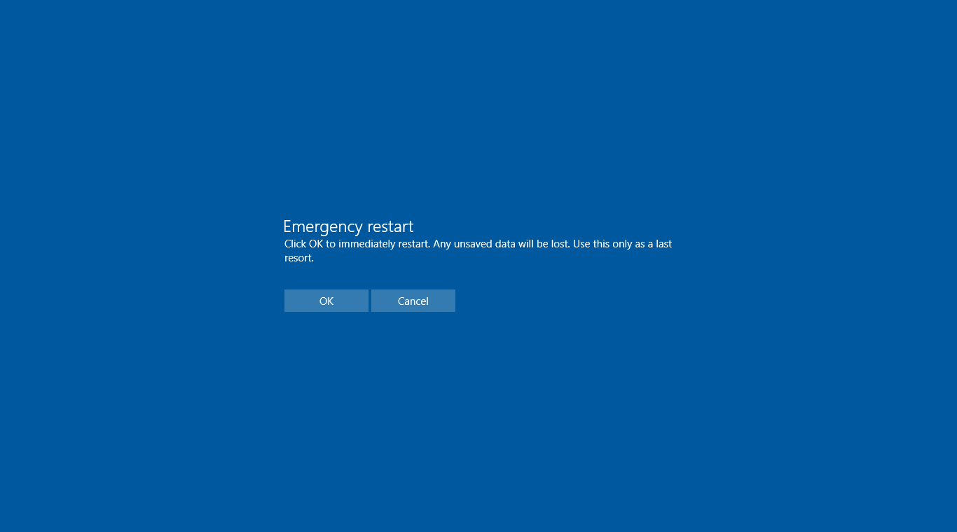Bật tính năng "Khởi động lại khẩn cấp" Emergency Restart trên Windows